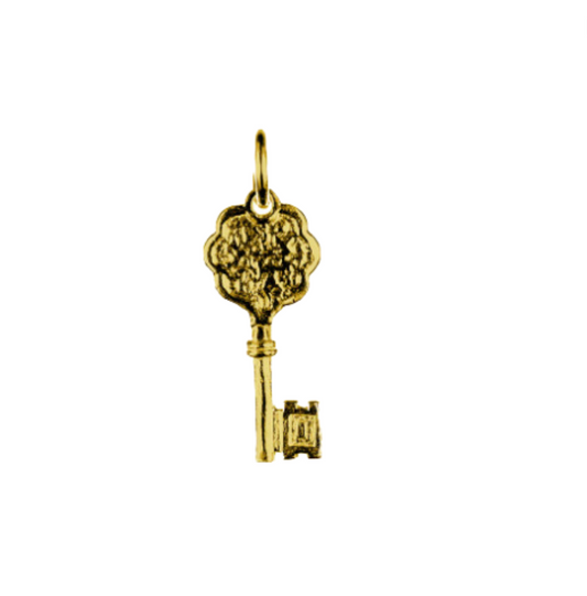 Floral Key Charm