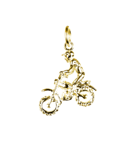 Motocross Rider Charm