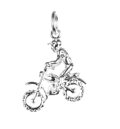 Motocross Rider Charm